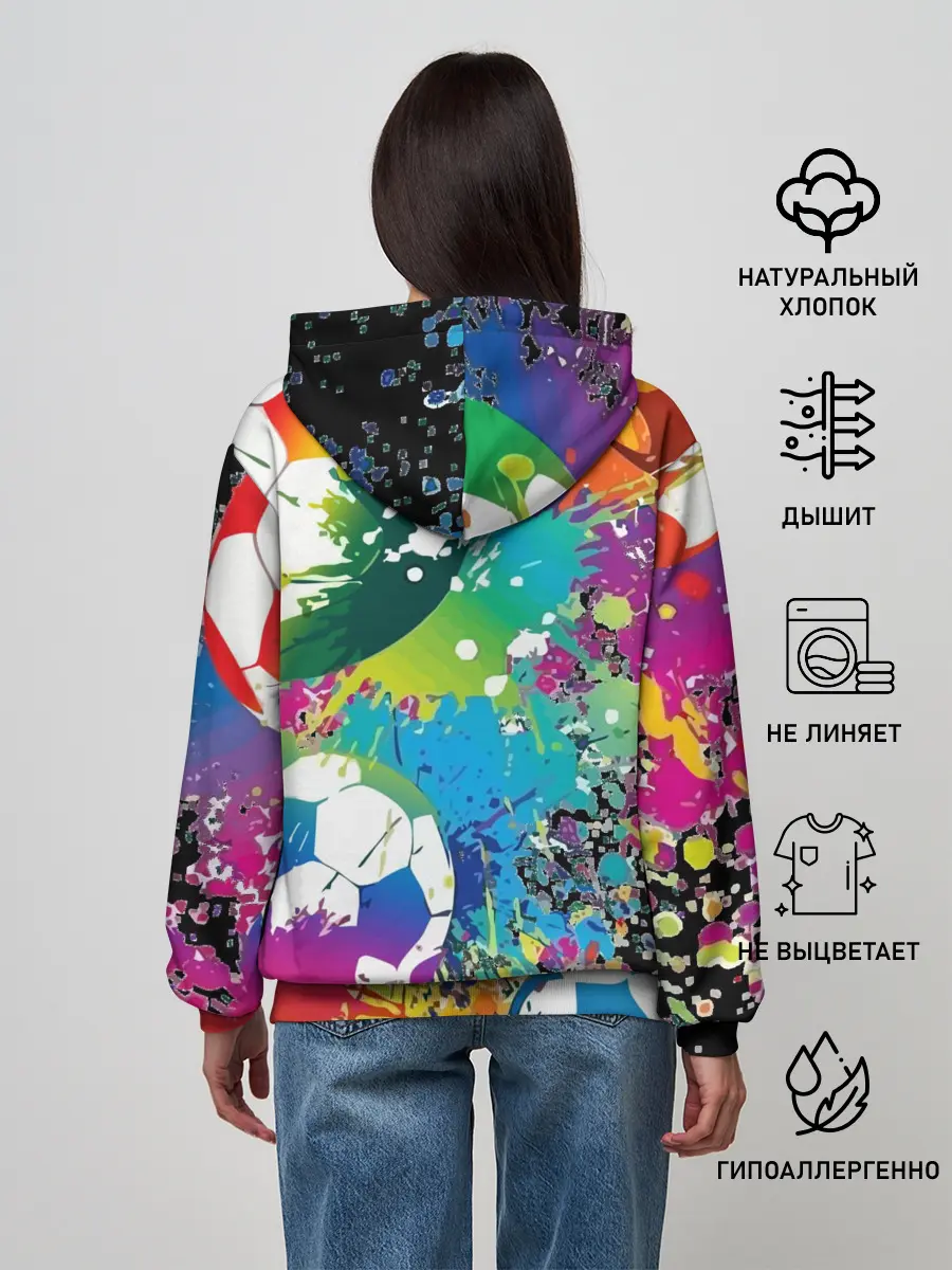 Женское худи / Football Paints