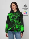 Женское худи / Зелёная краска