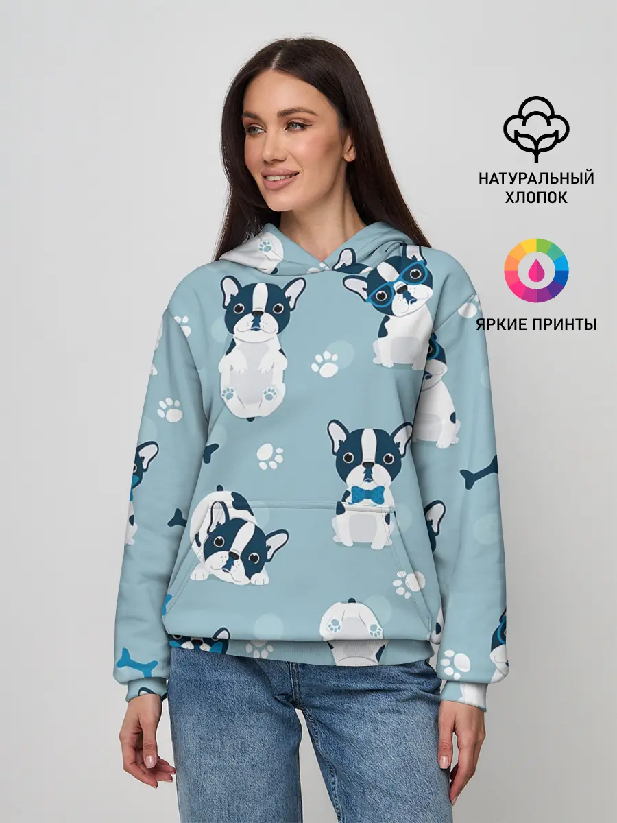 Женское худи / Собачки