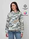 Женское худи / Узор красками