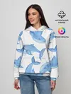 Женское худи / Косяк китов