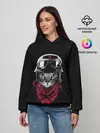 Женское худи / КОТИК В ШЛЕМЕ