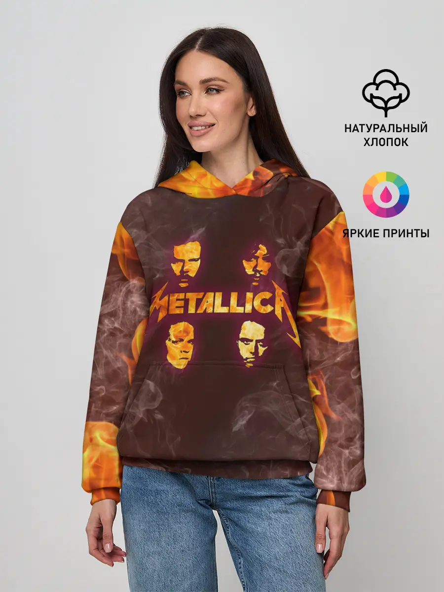 Женское худи / Metallica | Fire Rock