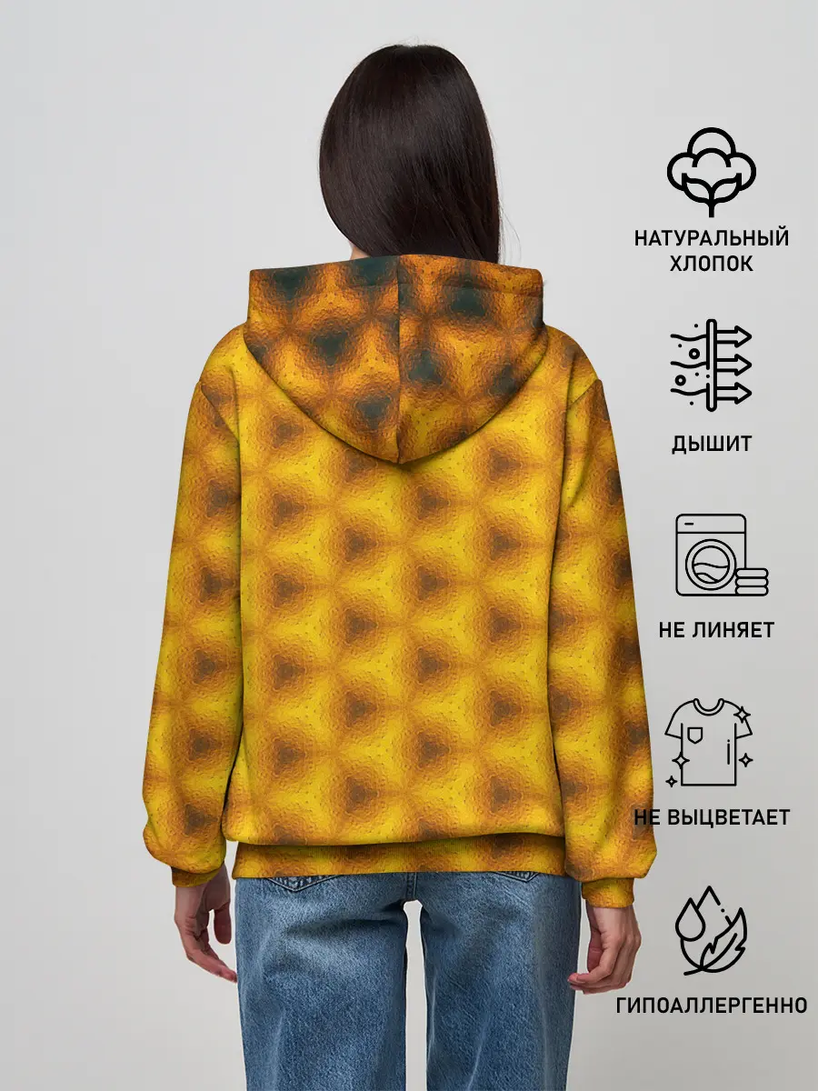 Женское худи / Синие соты