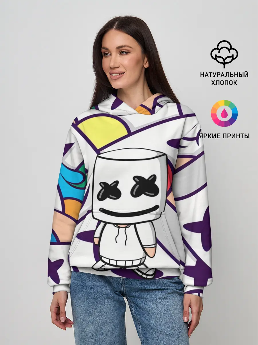 Женское худи / MARSHMELLO