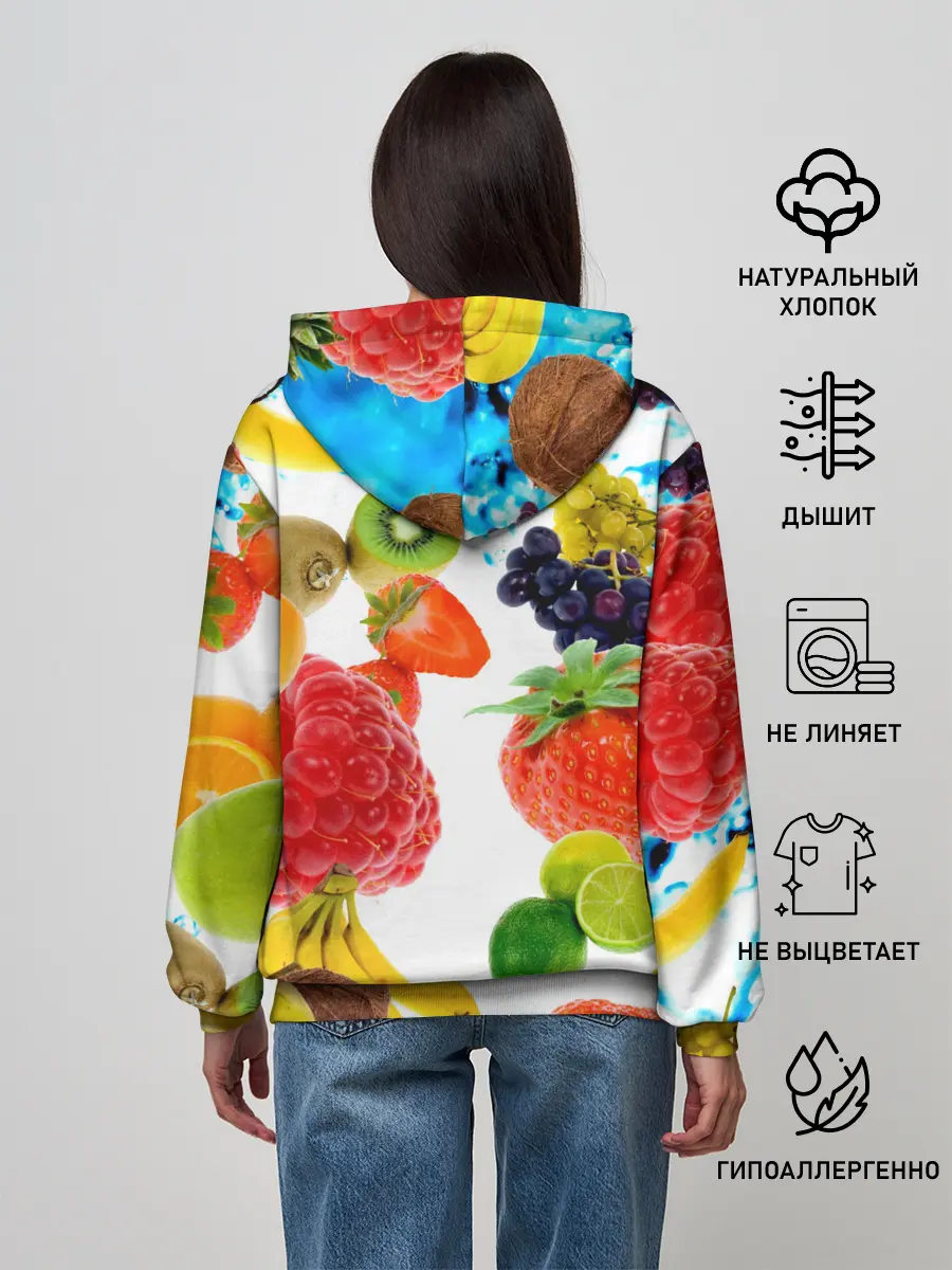 Женское худи / фрукты