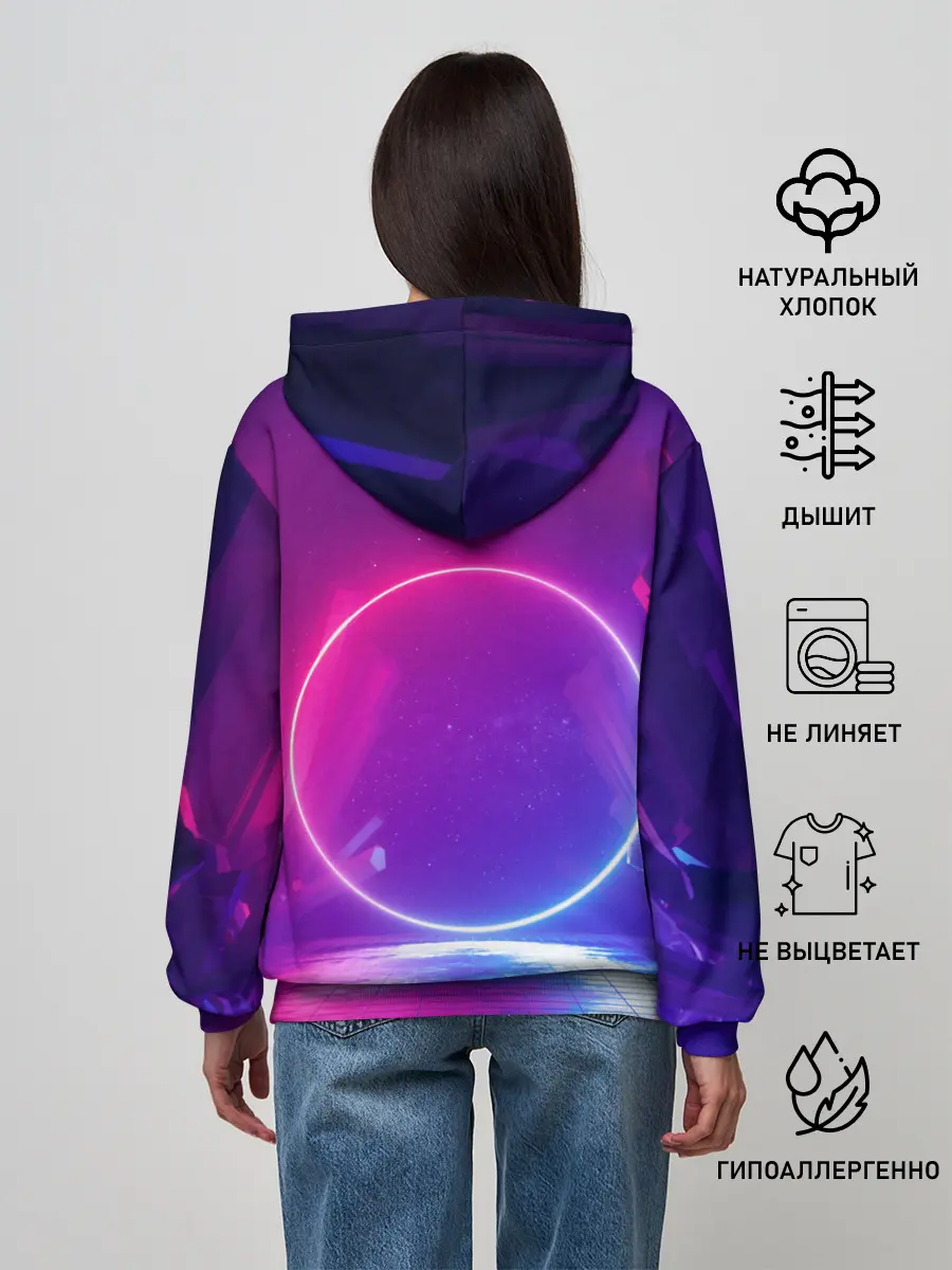 Женское худи / НЕОНОВЫЙ КРУГ