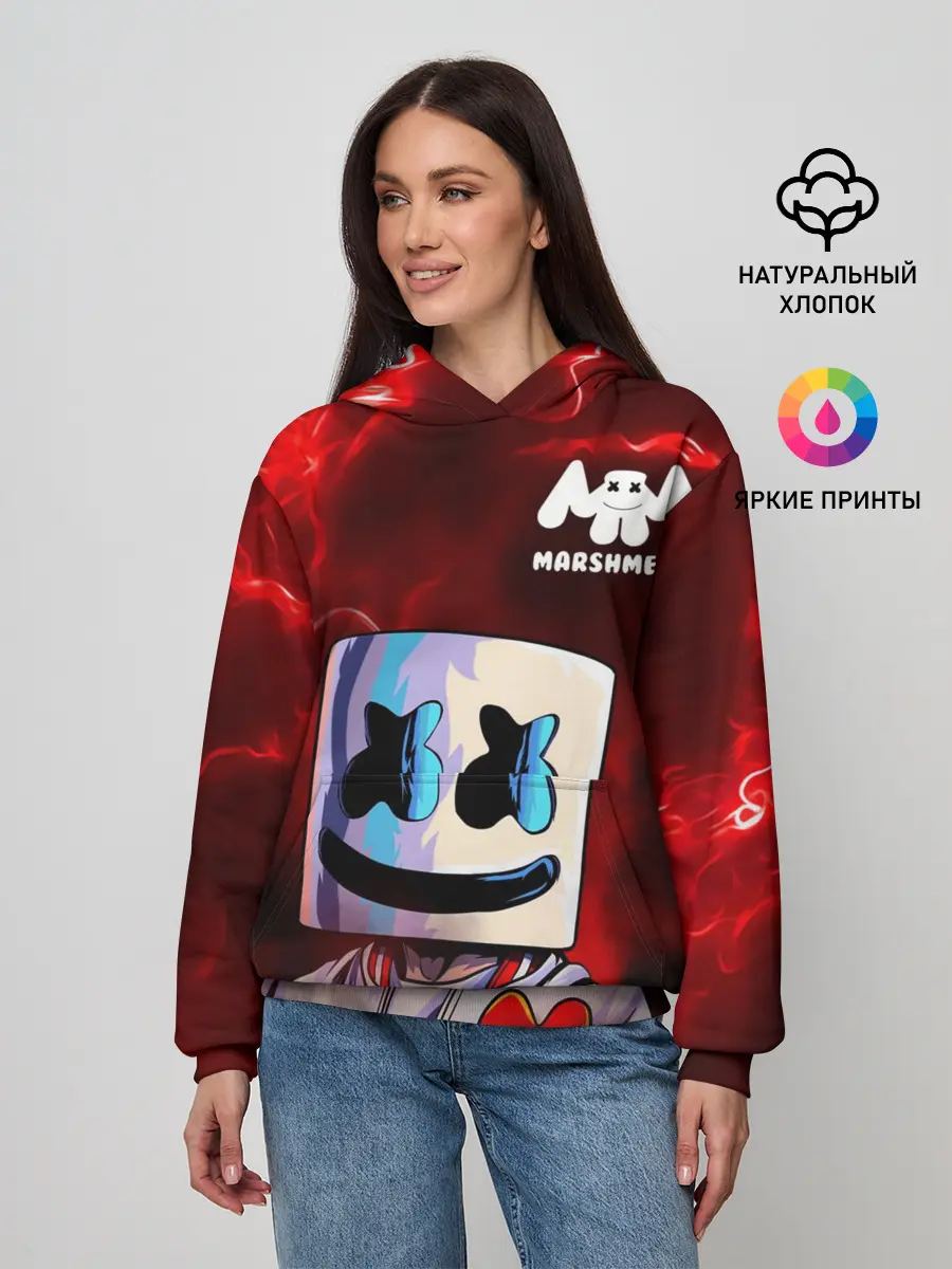 Женское худи / MARSHMELLO