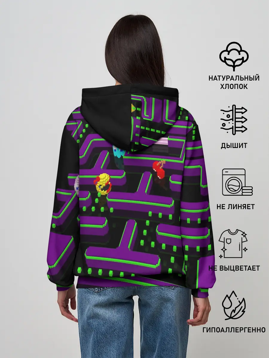 Женское худи / PAC-MAN 3D