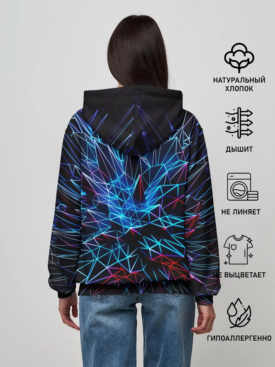 Женское худи / NEON GEOMETRY