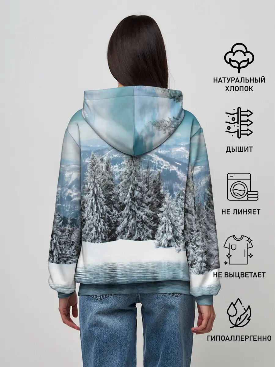 Женское худи / Зимний лес