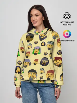 Женское худи / Thinking emoji skins