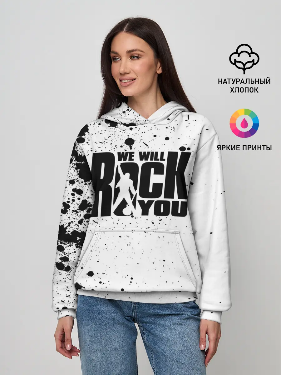 Женское худи / Queen - We Will Rock You