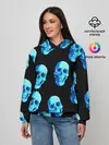 Женское худи / Черепа стиль
