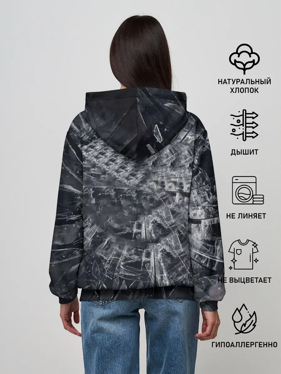 Женское худи / ЧЕРНОЕ ЗЕРКАЛО