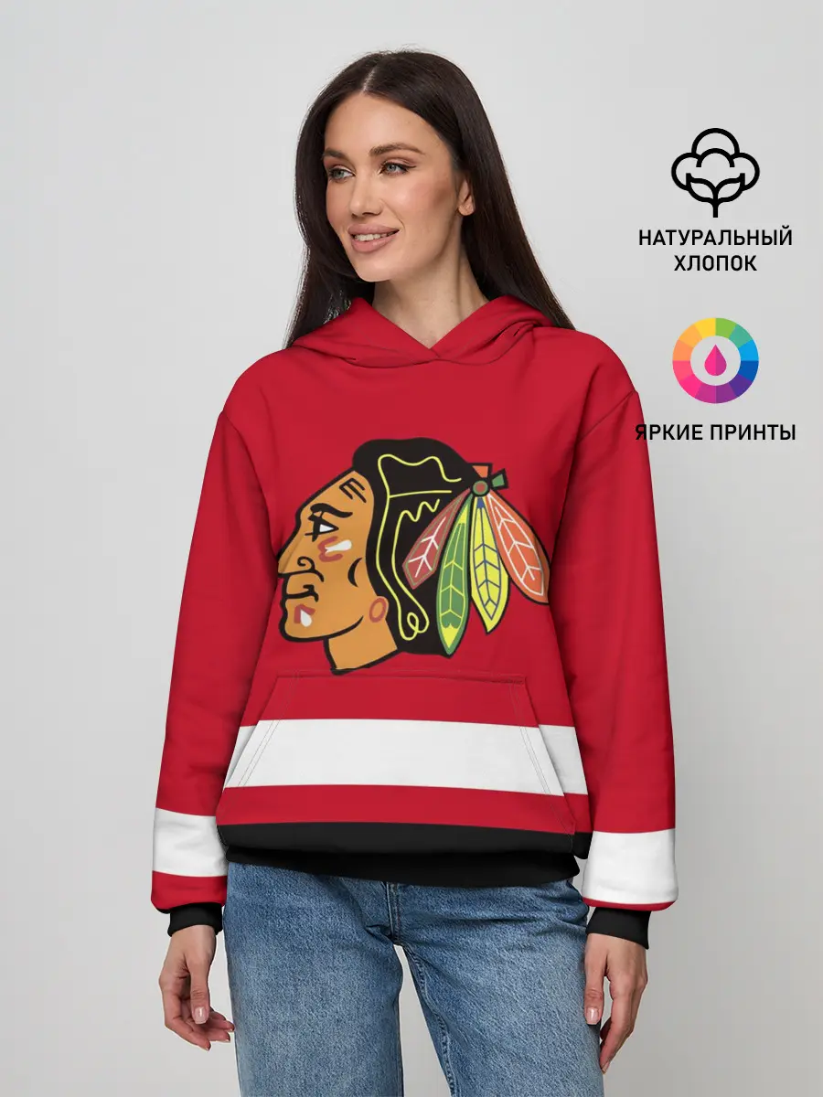 Женское худи / Chicago Blackhawks
