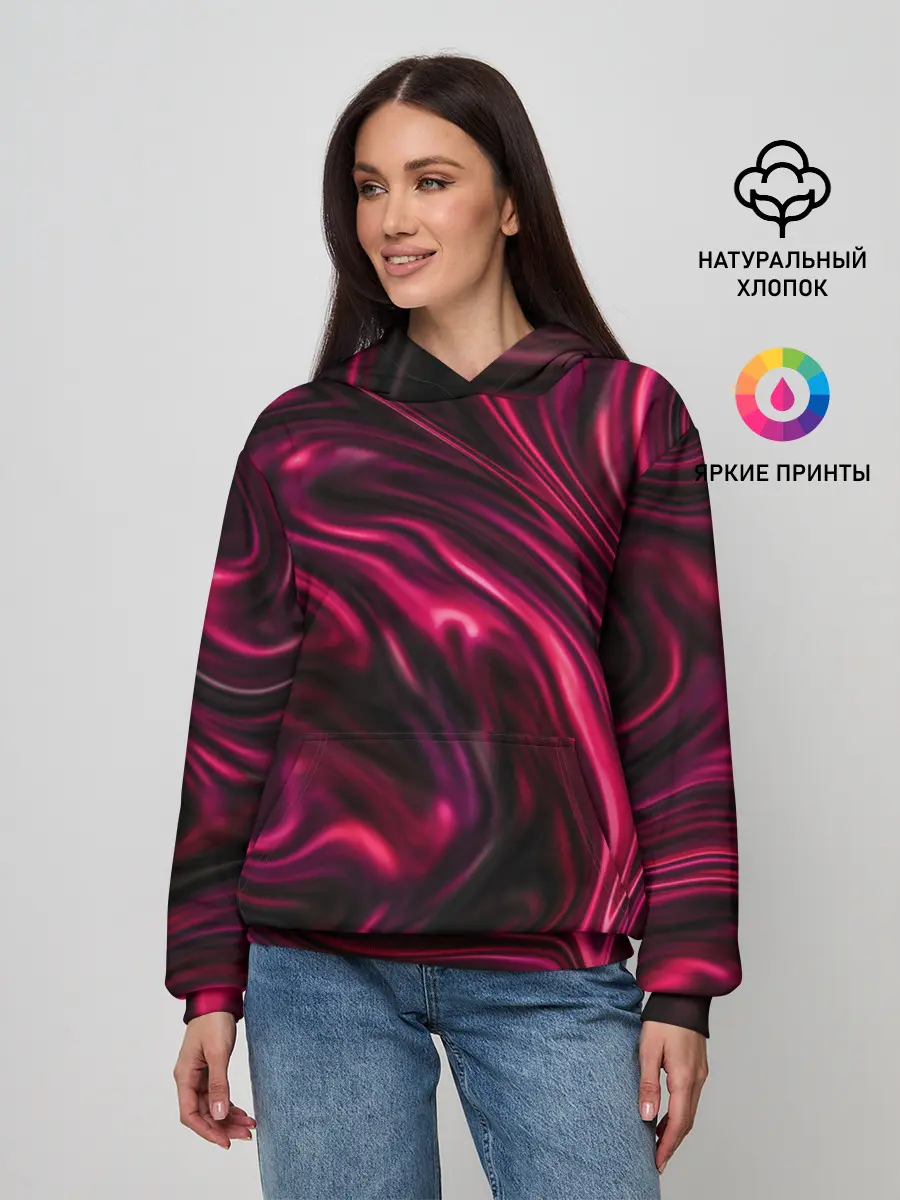 Женское худи / Abstract Fluid