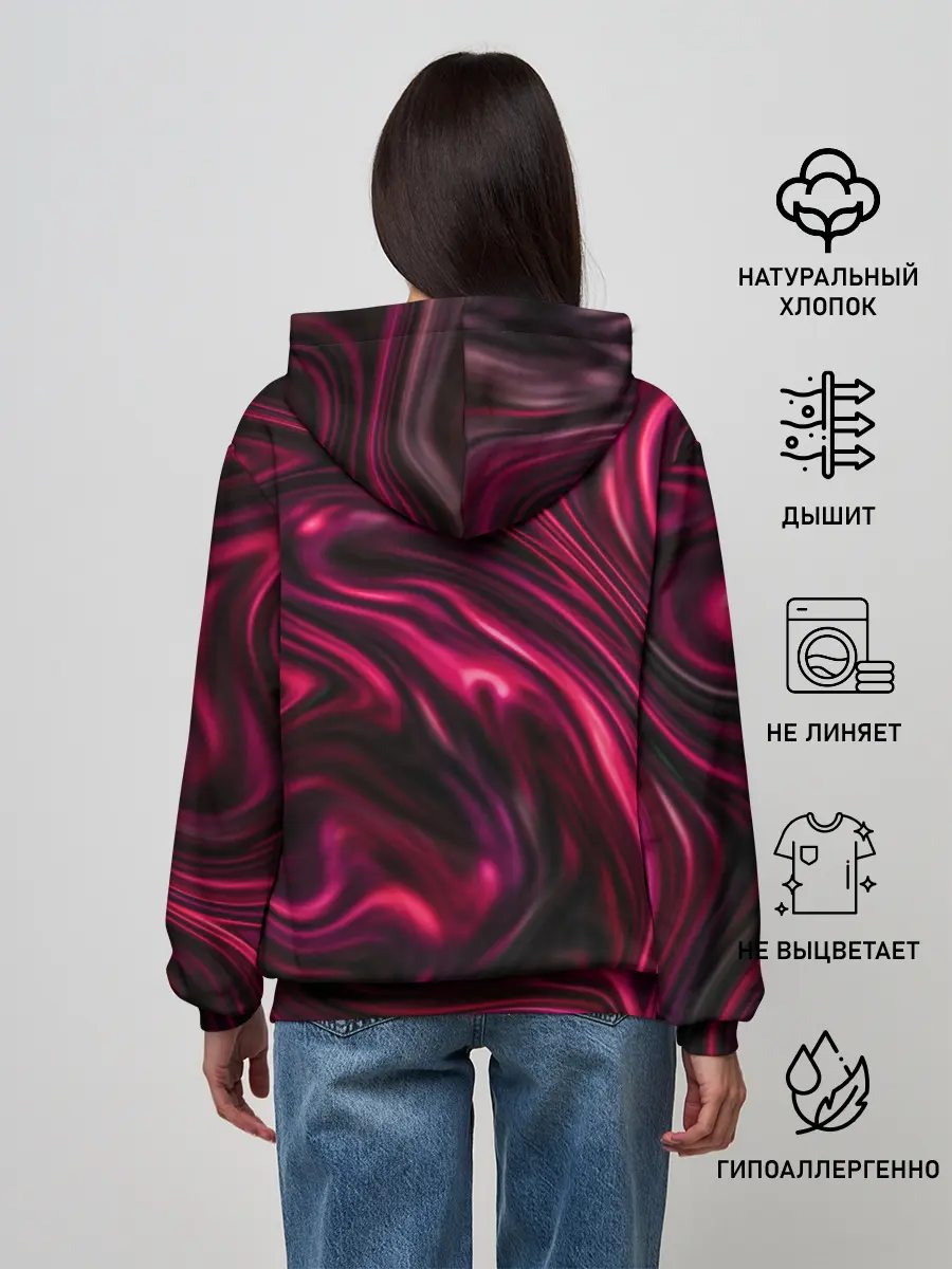 Женское худи / Abstract Fluid