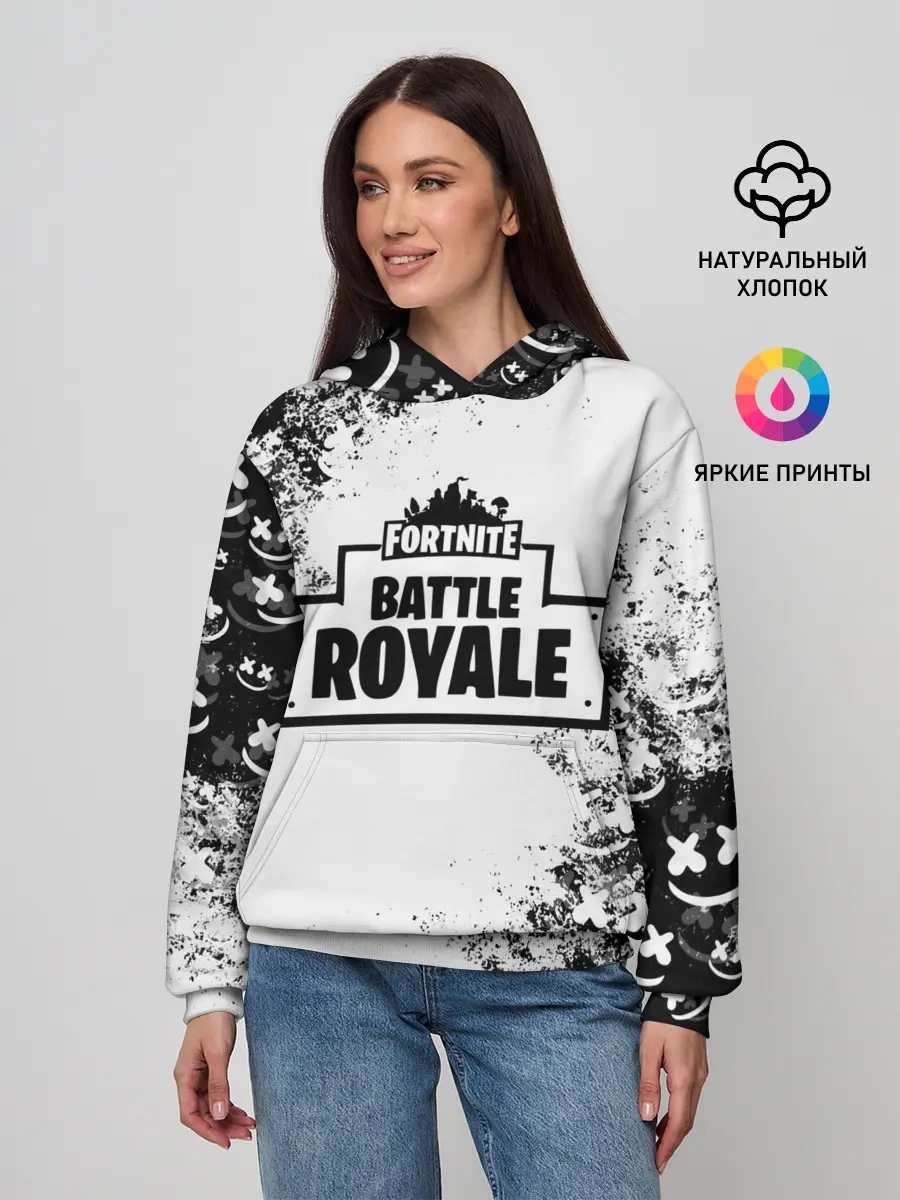 Женское худи / Fortnite & Marshmello