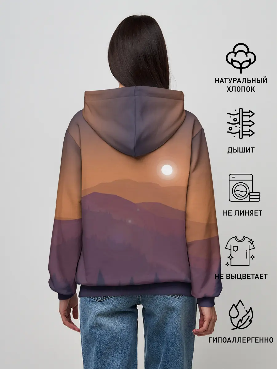 Женское худи / Горы
