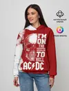 Женское худи / Im on the highway to hell AC/DC