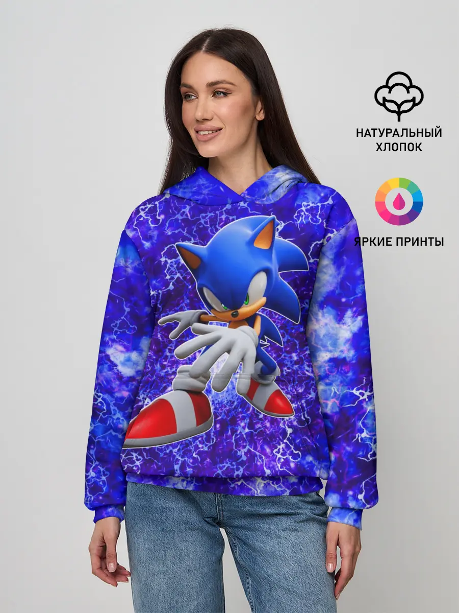 Женское худи / Sonic | Молнии