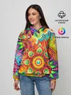 Женское худи / Психоделия | Яркая