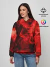 Женское худи / Красный дым