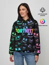 Женское худи / Fortnite & Marshmello