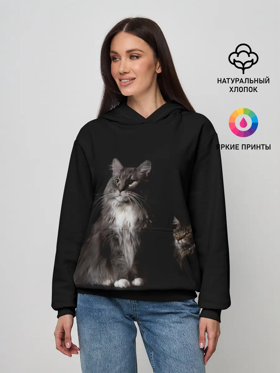 Женское худи / Котики