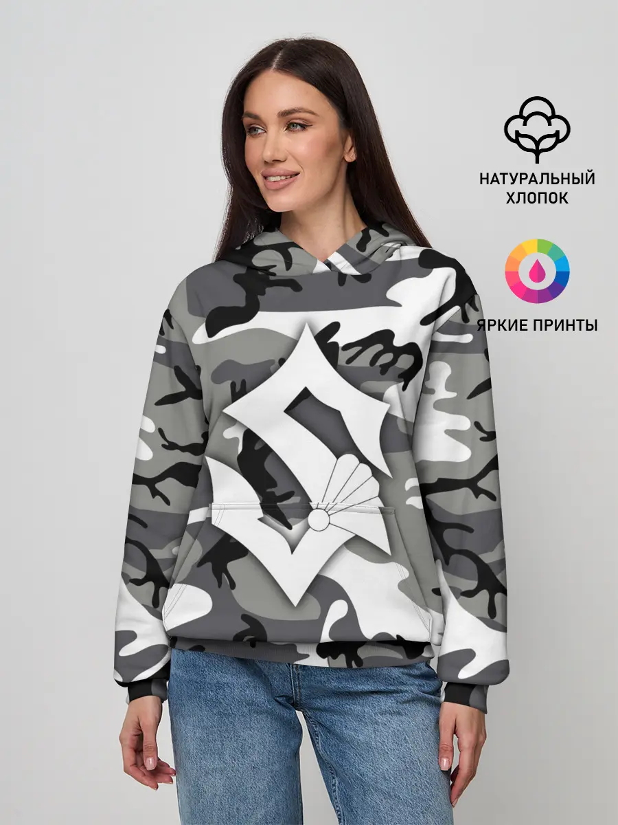 Женское худи / Камуфляж Sabaton