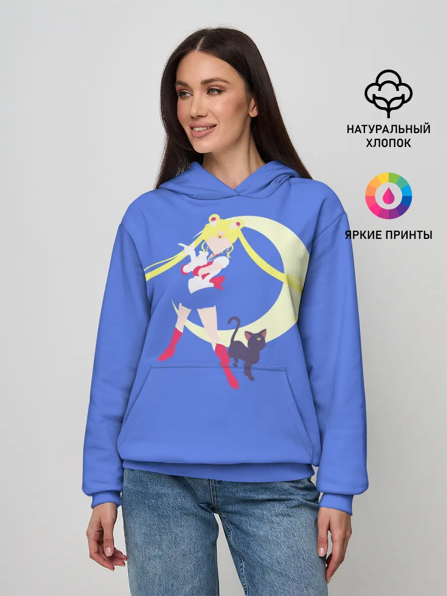 Женское худи / СЕЙЛОР И КИСА