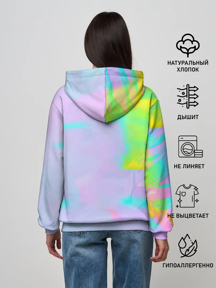 Женское худи / ЦВЕТНАЯ МУН