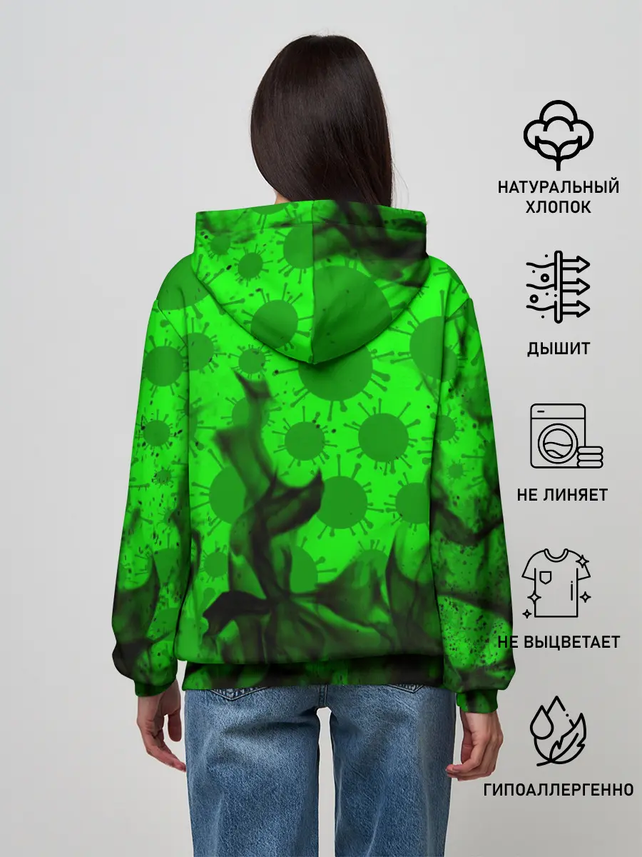Женское худи / КОРОНАВИРУС