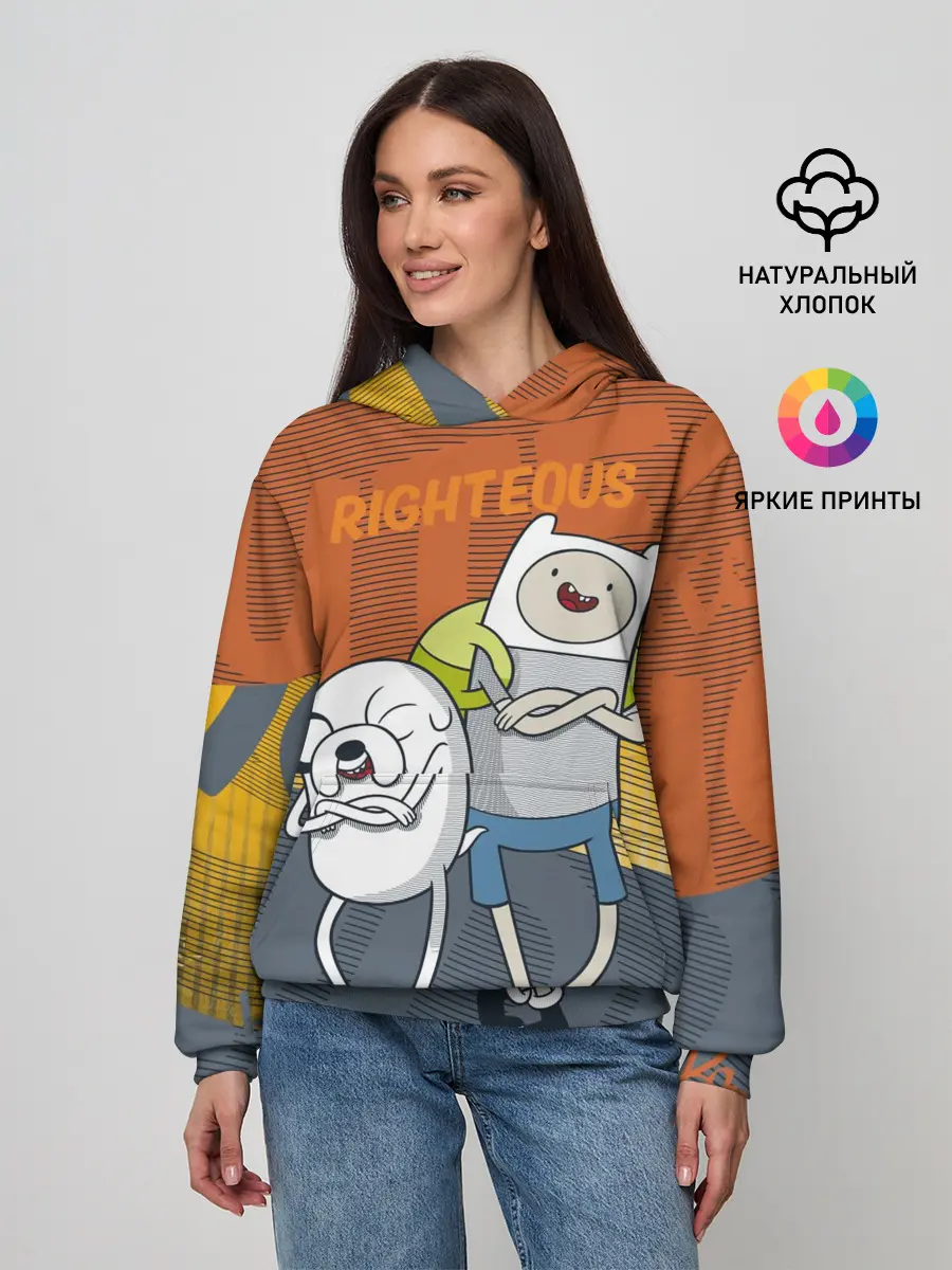 Женское худи / Финн и Джейк