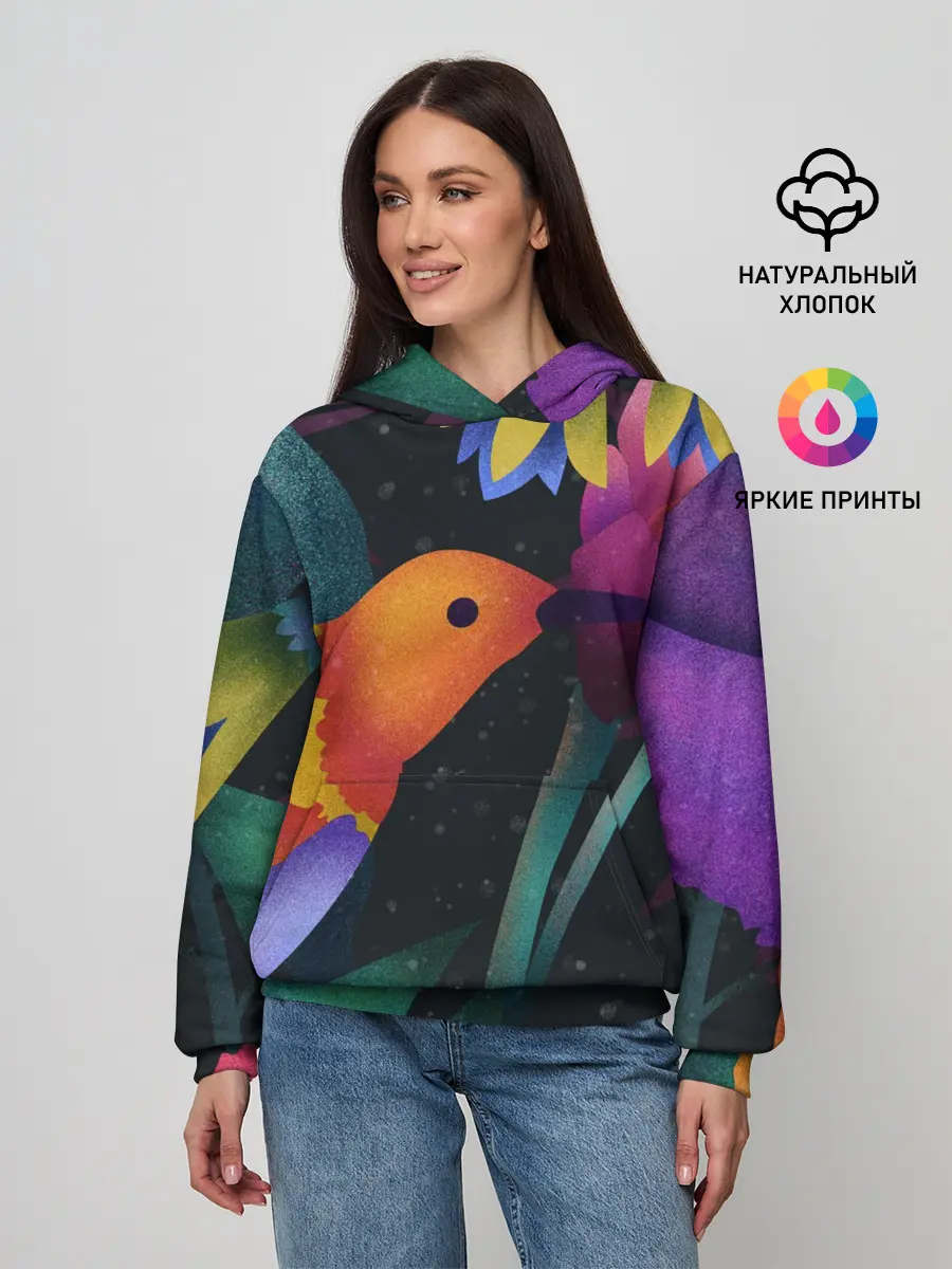 Женское худи / Колибри