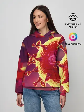 Женское худи / Коронавирус