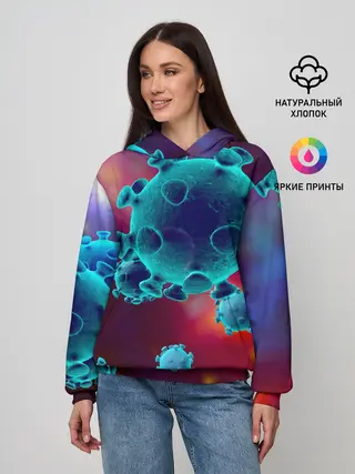 Женское худи / Коронавирус