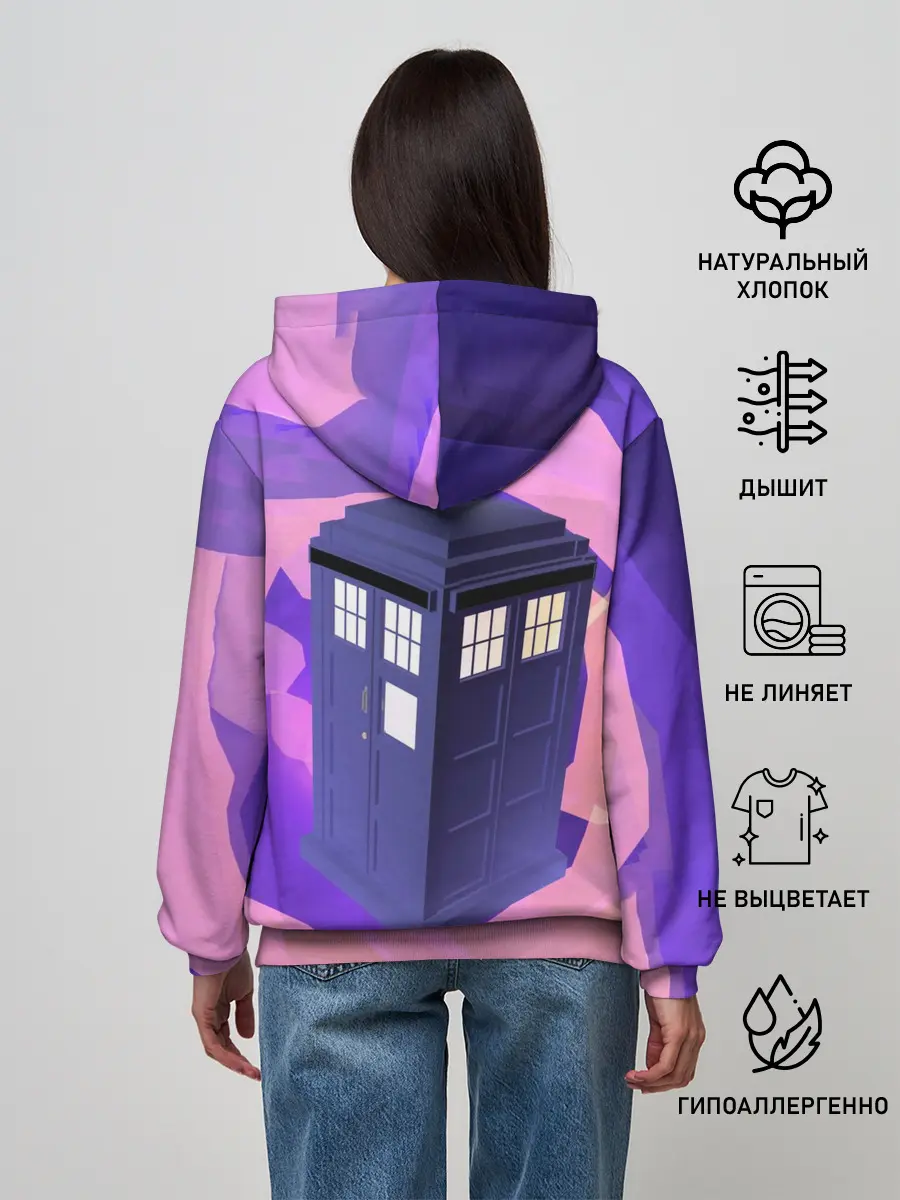 Женское худи / CRAZY TARDIS
