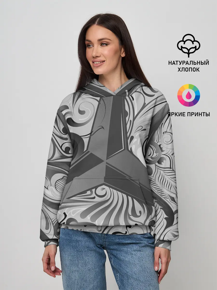 Женское худи / MERCEDES-BENZ | МЕРСЕДЕС