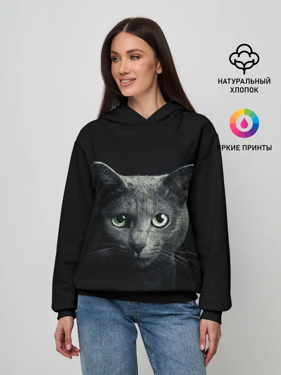 Женское худи / Кот