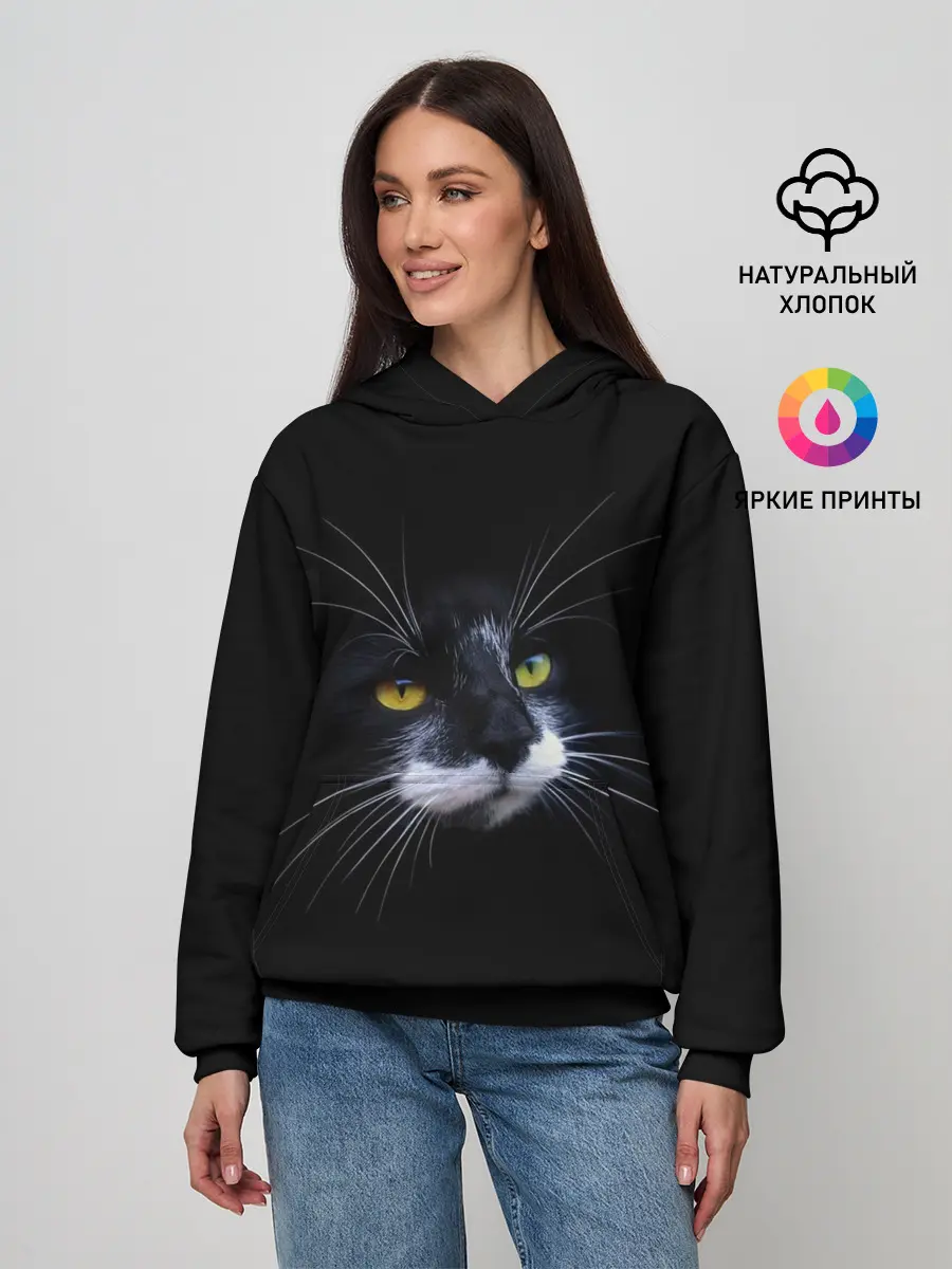 Женское худи / Кот