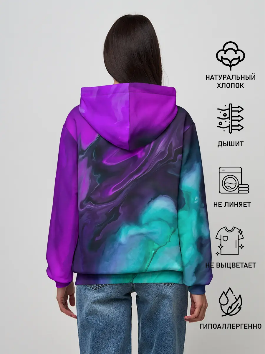 Женское худи / NEON WAVES