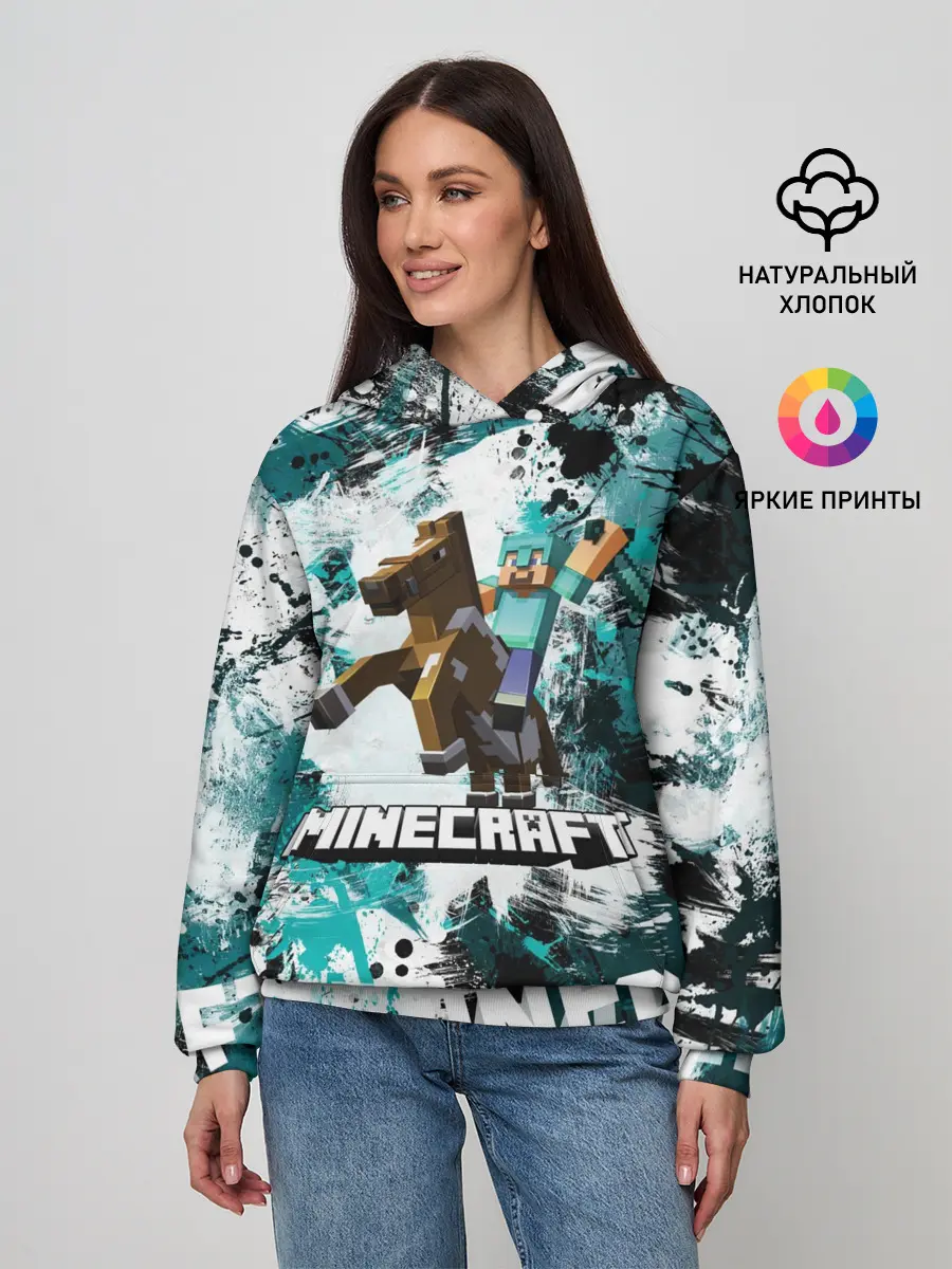 Женское худи / Minecraft / Майнкрафт