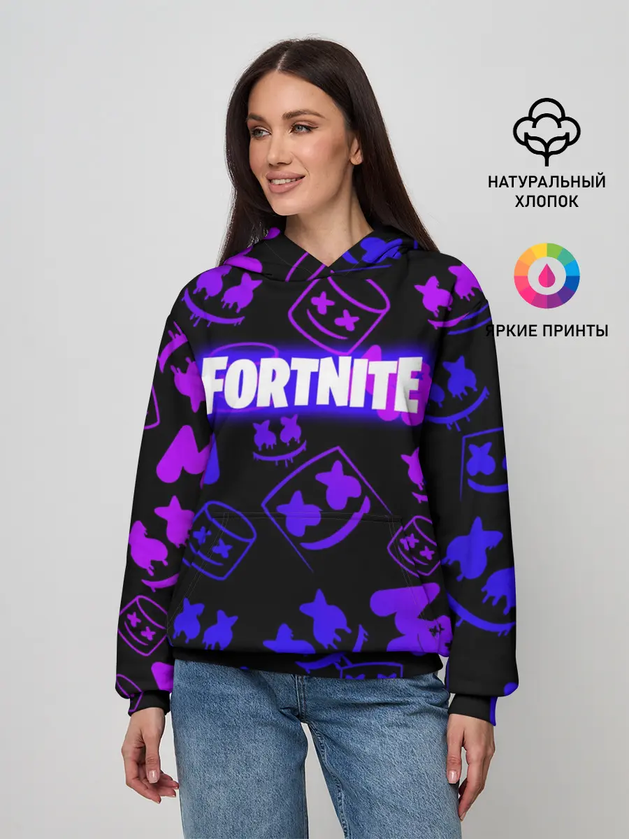 Женское худи / FORTNITE MARSHMELLO