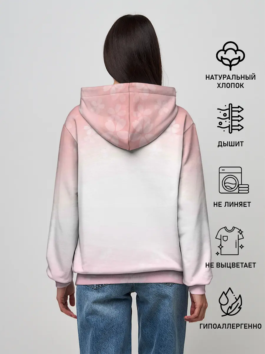 Женское худи / ЛИСА И САКУРА | FOX AND SAKURA