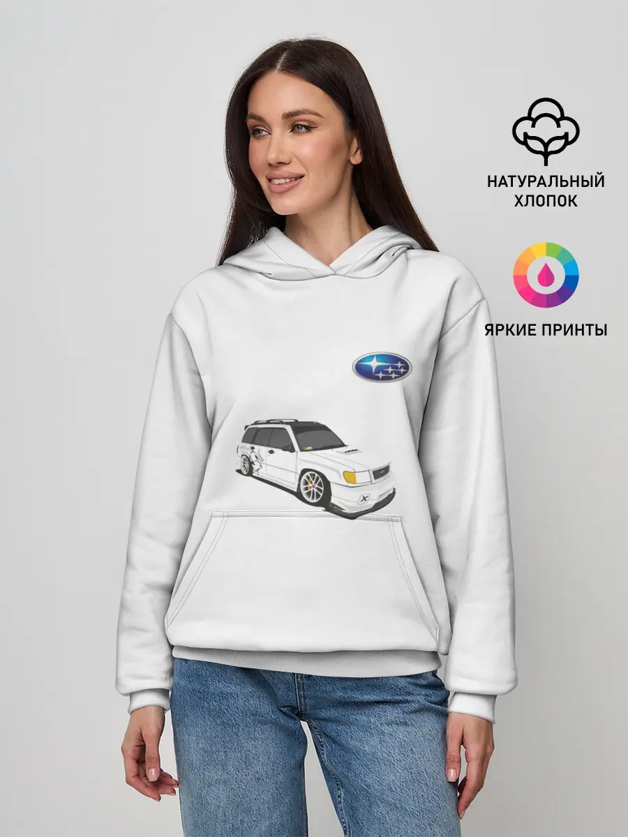Женское худи / SUBARU FORESTER | СУБАРУ ФОРЕСТЕР