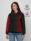 Женское худи / RED BLACK MILITARY CAMO | КРАСНЫЙ КАМУФЛЯЖ