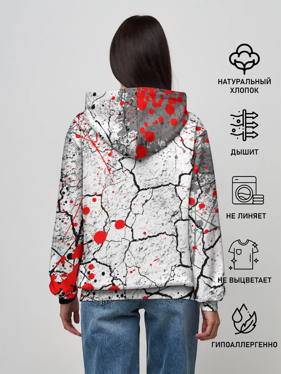 Женское худи / КРОВАВЫЙ ГРАНЖ | BLOODY GRUNGE