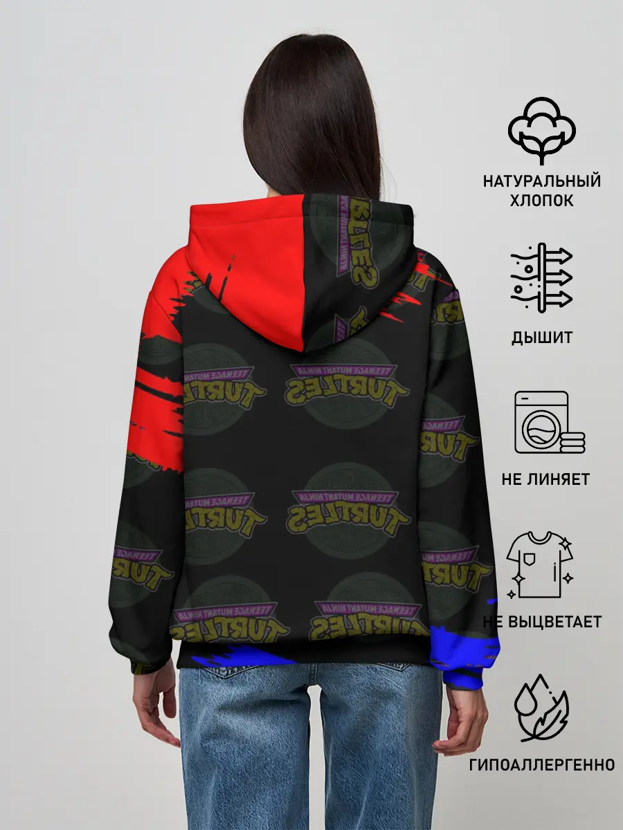 Женское худи / Черепашки Ниндзя